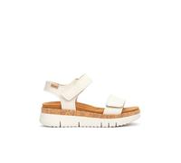 Pikolinos Women's Palm Leather Wedge Sandals, Cream, 7 UK