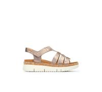 Pikolinos Women's Palm Leather Wedge Sandals, Stone, 5 UK