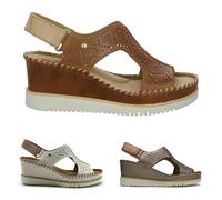Pikolinos Womens Sandals Aguadulce W3Z-1775C1 Casual Hook and Loop Leather