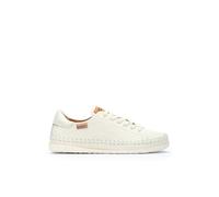 Pikolinos for woman. W8B-6531 Soller white leather trainers (38), Flat, Laces, Casual