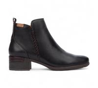 Pikolinos Womens Women’s Black Leather Ankle Bootie Zip Heel Boots - Malaga - Size EU 41