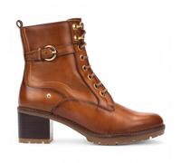 Pikolinos Womens Women’s Brandy Brown Leather Mid-Heel Combat Ankle Boots - Llanes - Chocolate - Size EU 41