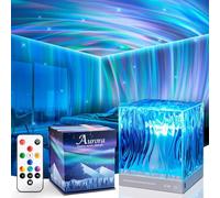PIKOY Northern Lights Aurora Projector Light, 18 Colors Lighting Galaxy Projector Sensory Lights, Remote Timer Night Light Projector Lava Lamp, Led Lights for Bedroom Accessories Cool Stuff Gifts