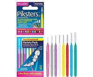 PIKSTERS - for cleaning between teeth-All Size - 8Pk (Variety of sizes)