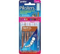 Piksters - for cleaning between teeth Size 9 Brown 7 Brushes Pack by PIKSTERS