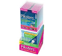 Piksters Interdental Brush-10 Brushes Per Pack x 10 Pack (100pcs) (Size 6 Green 0.80mm)
