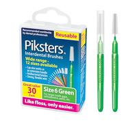 Piksters Interdental Brush Extra Large Gaps 30 Pack Green Size 6