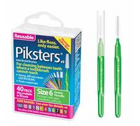 Piksters Interdental Brush Extra Large Gaps 40 Pack Green Size 6