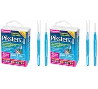 Piksters Interdental Brush Large Gaps 2X 40 Pack Blue Size 5