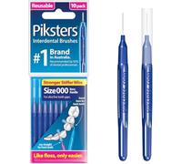 Piksters Interdental Brush Micro Tight Gaps 10 Pack Navy Size 000