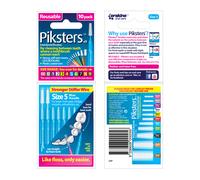 Piksters Interdental Brushes, Size 5, Blue Handle