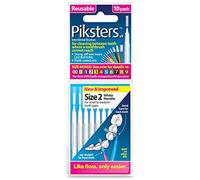Piksters Interdental Brush - Size 2 White 0.55mm - 10 Brush Per Pack (6)