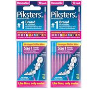 Piksters Interdental Brush Tight Gaps 2X 10 Pack Purple Size 1