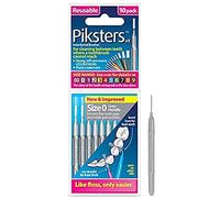 Piksters Interdental Brushes, Size 0, Grey Handle
