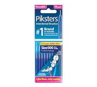 Piksters Interdental Brushes, 10 pk, Size 000, Interdental Tooth Brush for Extremely Tight and Fine Teeth Gaps, Gum Soft Bristles for Plaque Removal, Safe for Braces