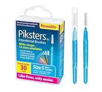 Piksters Interdental Brushes 30 pk, Size 5, for Large Gaps, Gum Soft Bristles for Plaque Removal, Safe for Braces