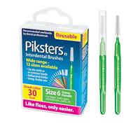 Piksters Interdental Brushes 30 pk, Size 6, for Larger Gaps, Gum Soft Bristles for Plaque Removal, Safe for Braces