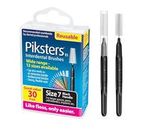 Piksters Interdental Brushes 30 pk, Size 7, for Extra Large Gaps, Gum Soft Bristles for Plaque Removal, Safe for Braces