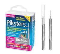 Piksters Interdental Brushes (40 Pack, Size 0 (Grey))