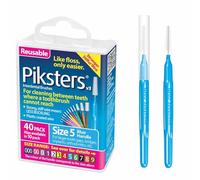 Piksters Interdental Brushes (40 Pack, Size 5 (Blue))