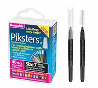 Piksters Interdental Brushes 40 pk, Size 7, for Extra Large Gaps, Gum Soft Bristles for Plaque Removal, Safe for Braces