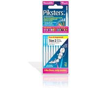 Piksters Interdental Brushes, Size 2, White Handle