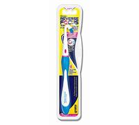 Piksters Reverse Focus Brush for Cleaning Braces Behind Teeth, Plaque and Tartar Removal. Replaceable Head White