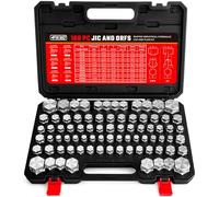 Pikwo 160 PC JIC and ORFS Master Industrial Hydraulic Cap and Plug Hose Tube and Pipe Fitting Kit Cap and Plug Kit Precision Threading in ORFS and 37° Dash Sizes 4 6 8 10 12 16