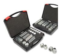 Pikwo 160 PC JIC and ORFS Master Industrial Hydraulic Cap and Plug Hose Tube and Pipe Fitting Kit Cap and Plug Kit Precision Threading in ORFS and 37° Dash Sizes 4 6 8 10 12 16