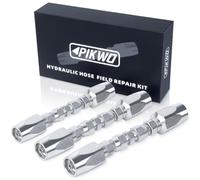 PIKWO 3Pcs Hydraulic Hose Field Repair Kit,1/4", 3/8", 1/2" Inner Diameter Reusable