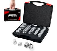 Pikwo 72Pcs JIC 37° Flare Cap and Plug Kit Hose Tube and Pipe Fitting Set Hydraulic Cap and Plug Kit Galvanized 45# Steel with Precision Threading Dash Sizes -04-06 -08-10 -12-16