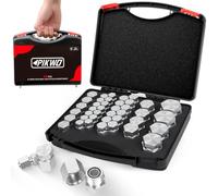 Pikwo 72Pcs ORFS Cap and Plug Kit Hose Tube and Pipe Fitting Set Hydraulic O-Ring Face Seal Cap and Plug Kit Galvanized 45# Steel with Precision Threading Dash Sizes 04 06 08 10 12 16
