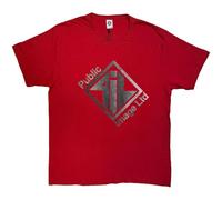 PIL Public Image Ltd Brushed Steel Logo and Text T Shirt M