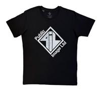 PIL Public Image Ltd Diamond Logo and Text T Shirt M Black