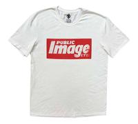 PIL (Public Image Ltd) Men's News Logo T-Shirt in White | Size: XL PIL (Public Image Ltd) White XL