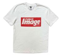 PIL Public Image Ltd News Band Logo T Shirt L White