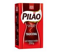 Pilao Brazilian roasted ground coffee - strong bodied robust 250g-