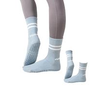 PilatEASE Grippy Socks, Soft & Breathable Non Slip Grip Socks Women Pilates Yoga Grip Socks, Reformer Grip Socks Anti Slip Socks (UK, Alpha, One Size, Regular, Regular, 1, Blue Blue)