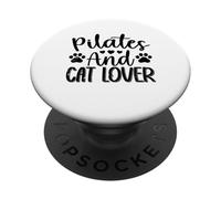 Pilates and cat lover - Pilates Lover Cat Owner PopSockets Adhesive PopGrip