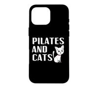 Pilates And Cats Owner Lover Instructor Teacher Cute Mom Dad Case for iPhone 16 Pro Max