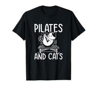 Pilates And Cats Pilates Instructor Teacher Funny Pilates T-Shirt