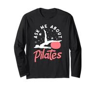 Pilates Ask Me About Pilates Stars Art Long Sleeve T-Shirt