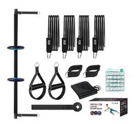 Pilates Bar Kit for Women, Portable Pilates Bar Kit, Home Workout Pilates Kit with Resistance Bands, Portable Pilates Bar Kit for Home Gym