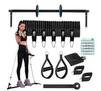 Pilates Bar Kit, Pilates Bar Kit | Home Workout Bar with Resistance Bands | Portable Home Gym Pilates Bar Kit, Multi-functional Fitness Equipment