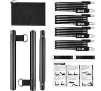 Pilates Bar Kit,Pilates Bar with Resistance Bands | Adjustable Equipment Enhancer Multifunctional for Training Arm Core Strength Muscular Strength Hip Waist Butt Women Men