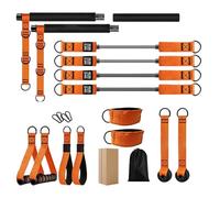 Pilates Bar Kit with Resistance Bands - Complete Training Equipment - Complete Training for Shoulders and Human Body Adults Gym Home