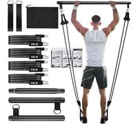Pilates Bar Kit with Resistance Bands - Home Gym Equipment
