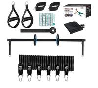 Pilates Bar Kit with Resistance Bands, Pilates Bar Kit for Women | Pilates Home Workout Kit with Resistance Bands, Portable Gym Pilates Bar Kit