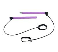 Pilates Bar | Multifunktionales Fitness Set | Elastische Trainings Stange | Tragbares Workout Zubehör mit Widerstandsbändern für Zuhause, Yoga, Krafttraining, Frauen, Männer und Jugendliche