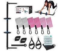 Pilates Bar Set, Pilates Bar Set, Pilates Training Bar, Portable Core Strength Training Device, Portable Pilates Bar Set for Gym for Pilates Abs Exercises